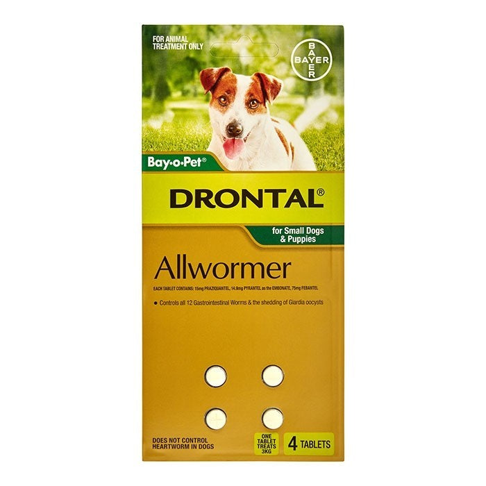 Drontal A/Wormer 3kg 4pk