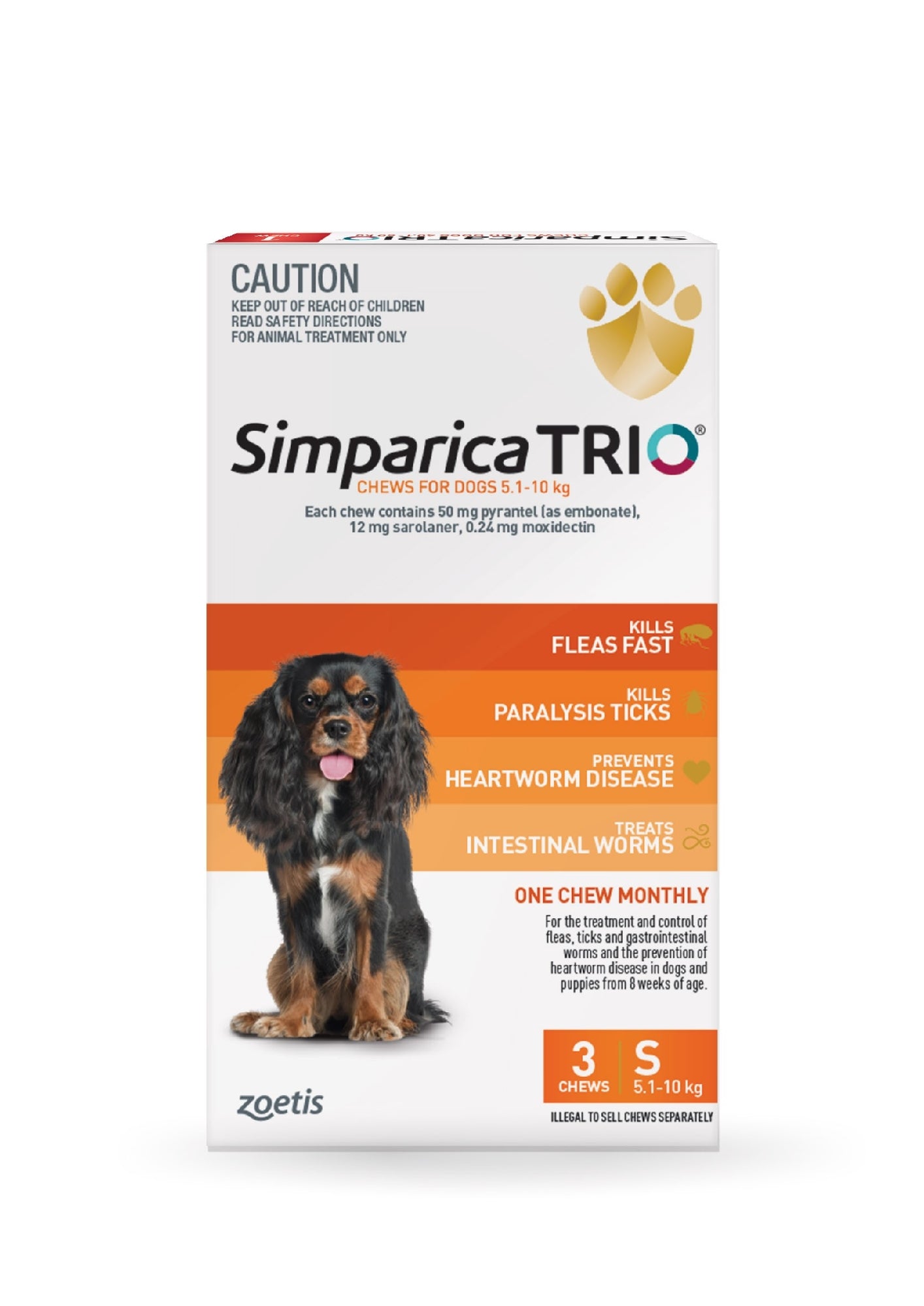 Simparica Trio 5.1-10kg 3pk