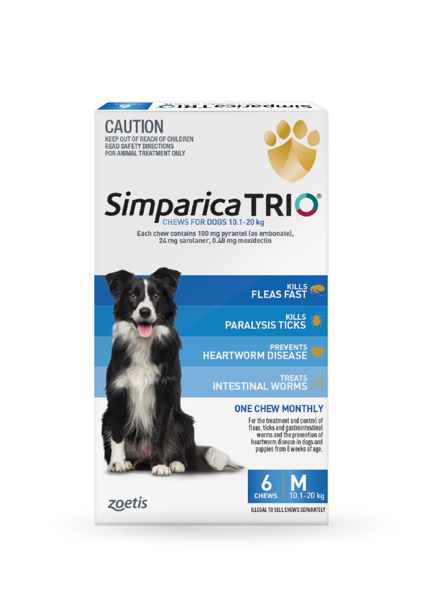 Simparica Trio 10.1-20kg 6pk
