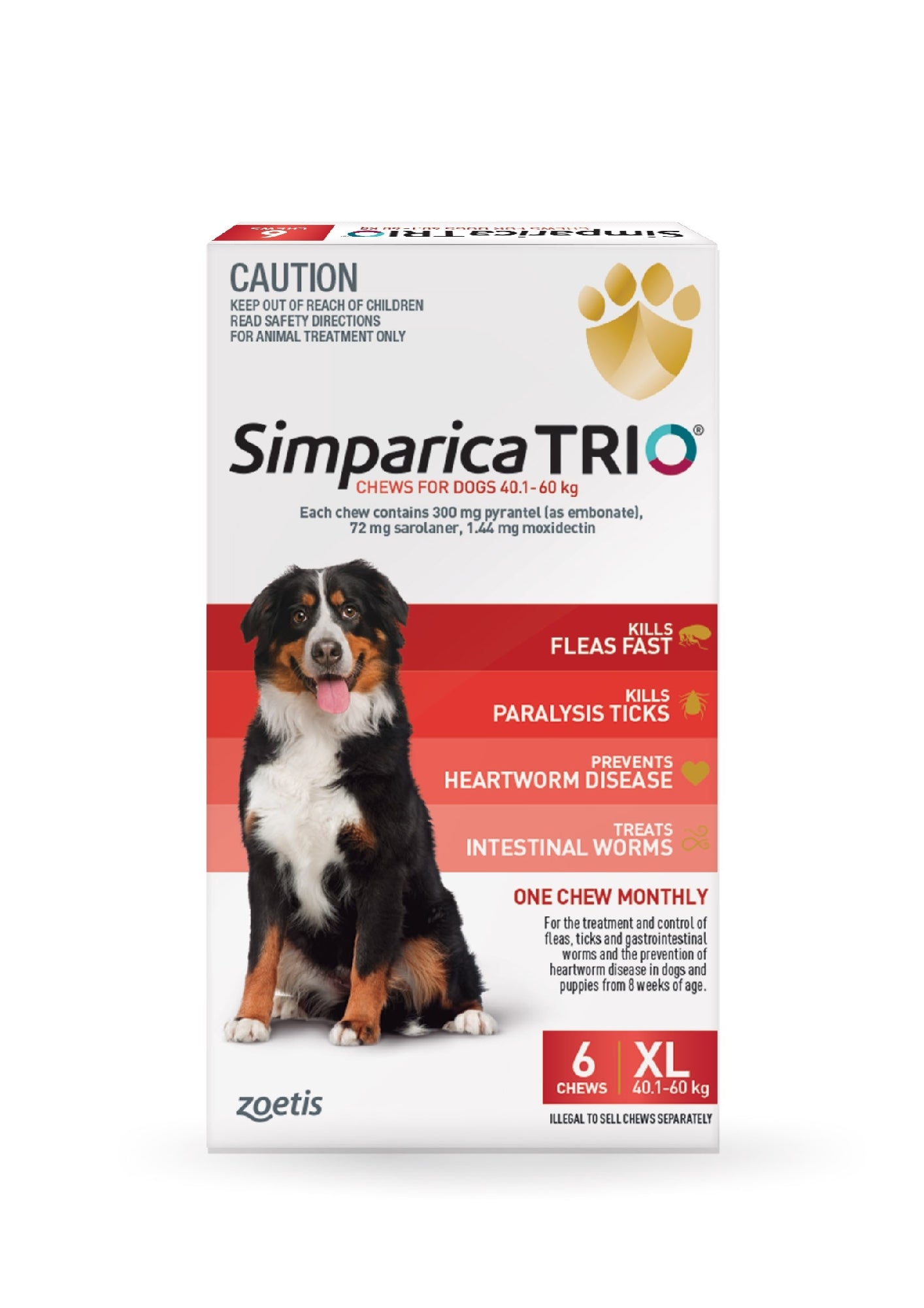 Simparica Trio 40.1-60kg 6pk