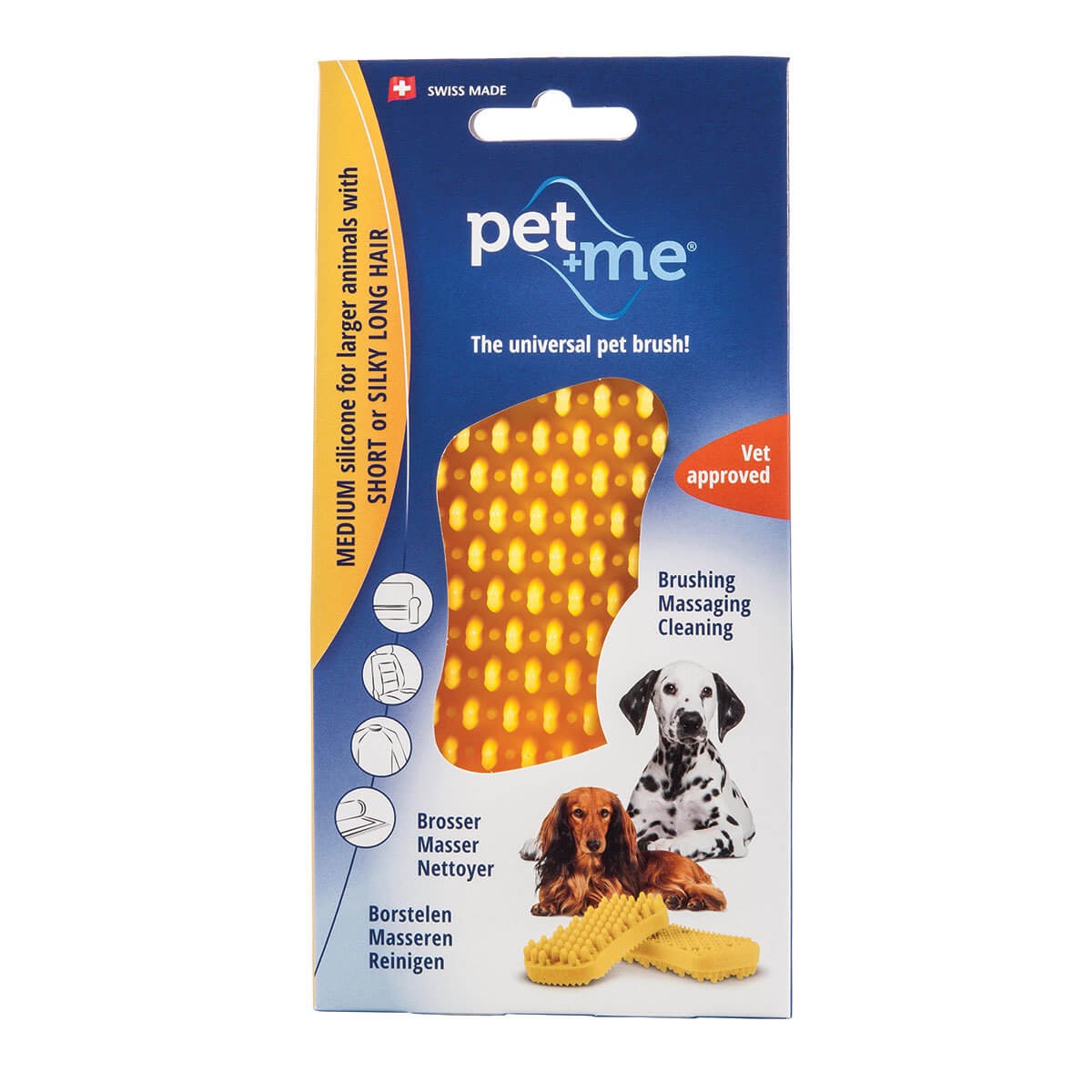 Pet&Me Yellow Silicone Brush