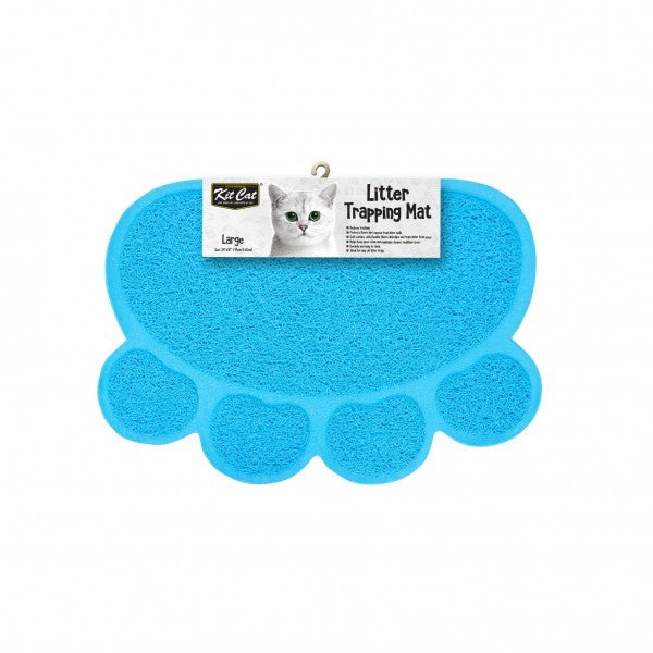 Kit Cat Litter Trapping Mat Large Blue