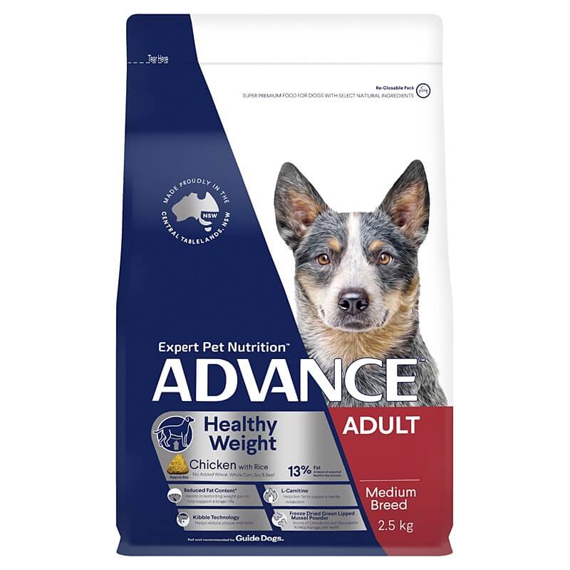 Advance Healthy Weight Adult Medium Breed Chicken 2.5kg