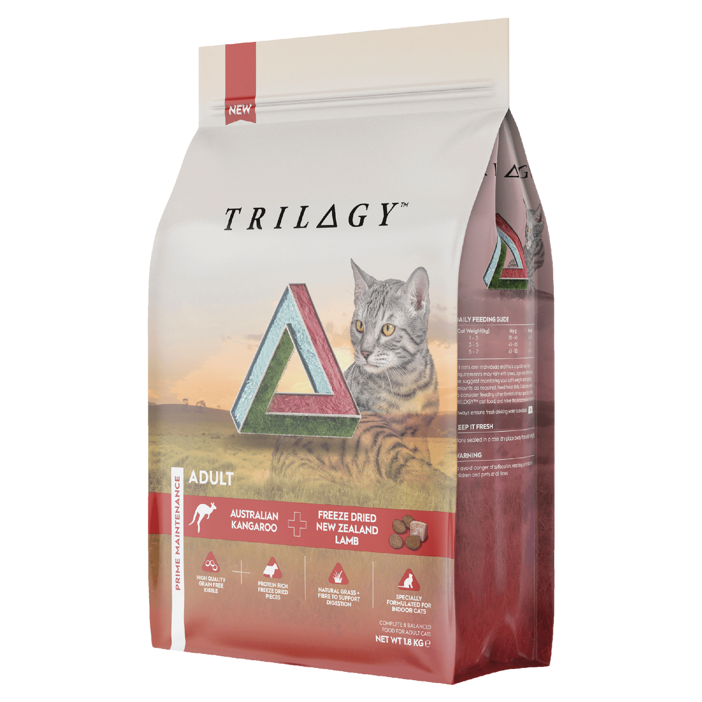 Trilogy Adult Dry Cat Food Kangaroo 1.8Kg