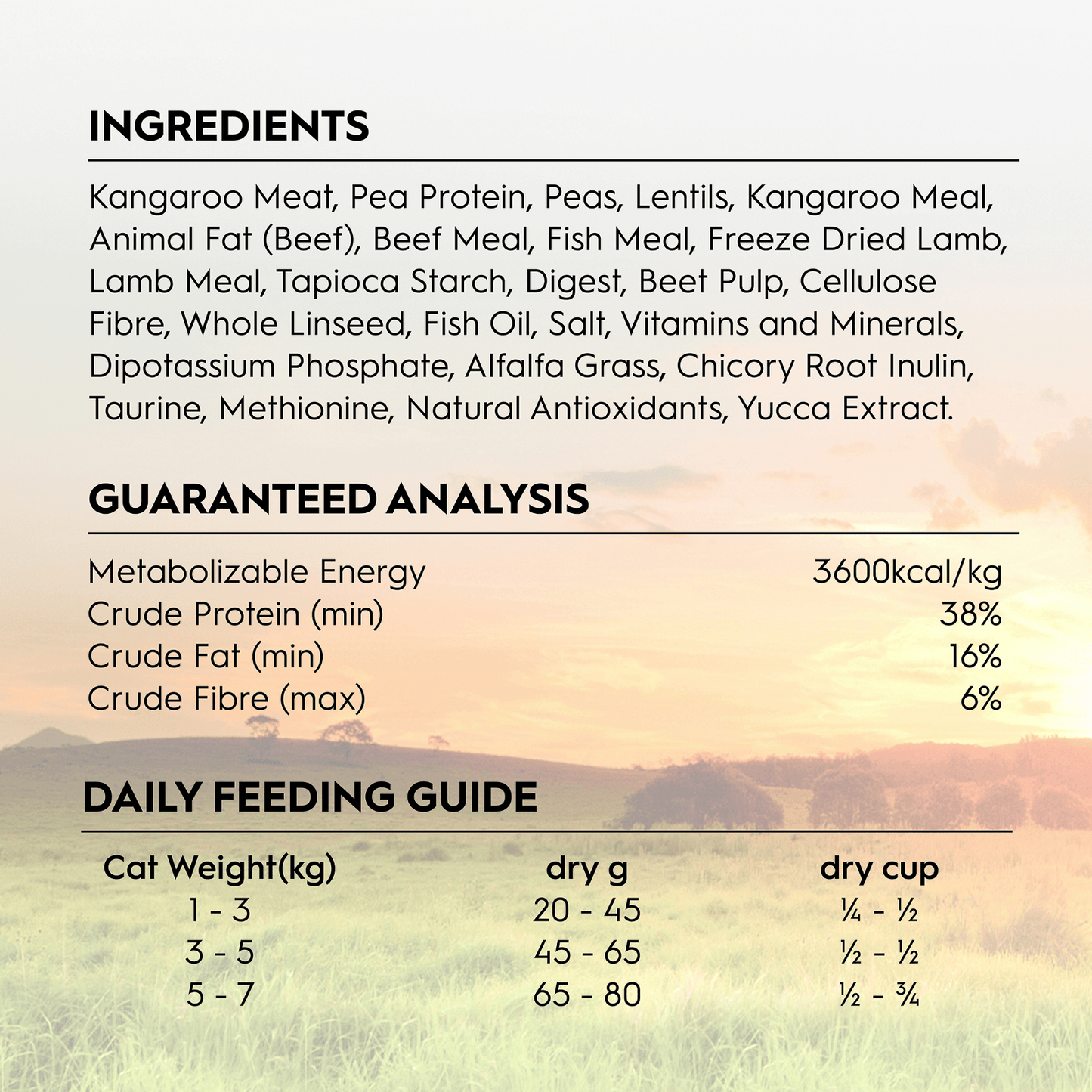 Trilogy Adult Dry Cat Food Kangaroo 1.8Kg