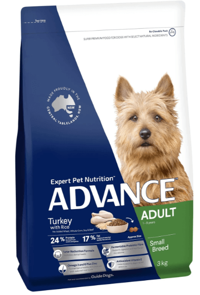 Advance Dog Adult Small Breed Turkey 3kg