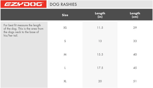 Ezy Dog Rashie 50+ Medium Red