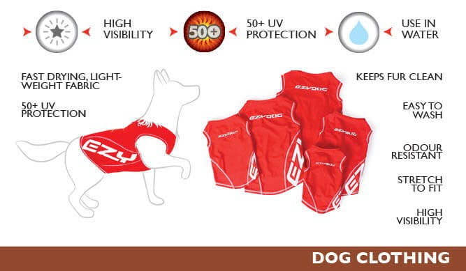 Ezy Dog Rashie 50+ Medium Red