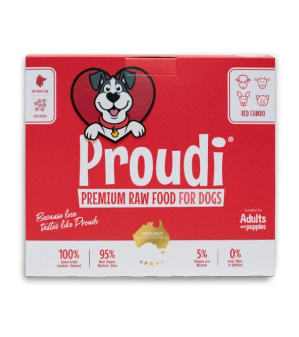 Proudi Dog Red Meat Combo 2.4kg