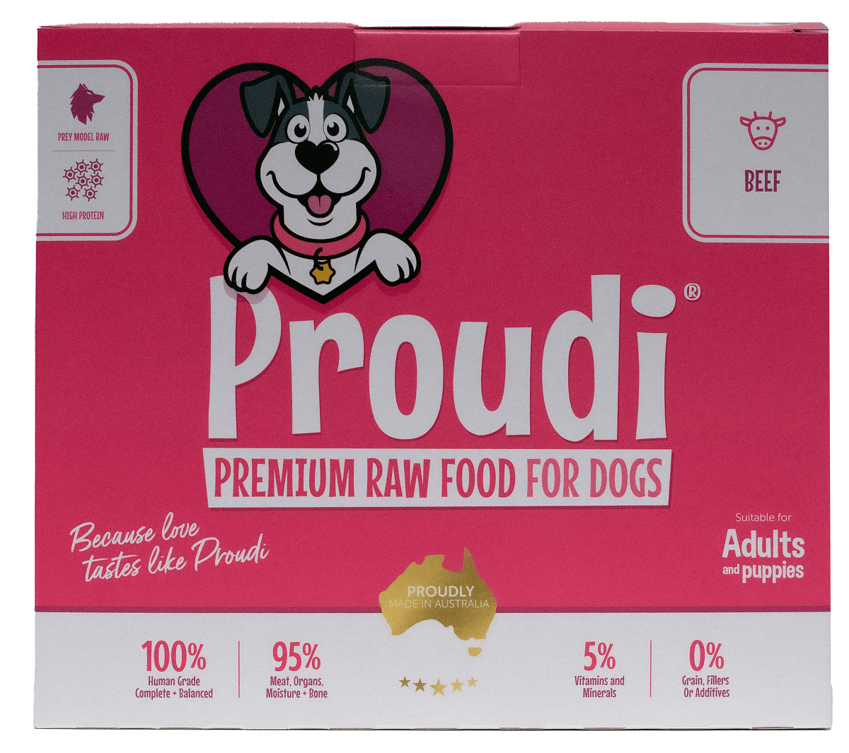 Proudi Dog Beef 2.4kg