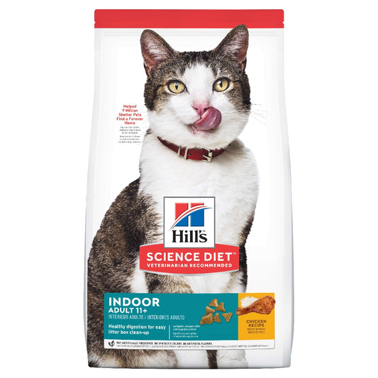 Hills Science Diet Adult 11+ Indoor Dry Cat Food 1.58kg