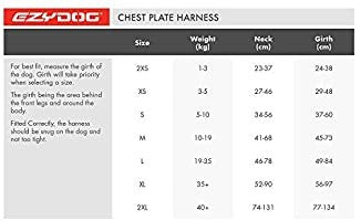 Ezy Dog Chest Plate Harness Blue Medium