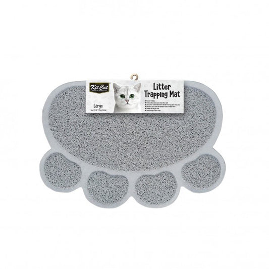 Kit Cat Litter Trapping Mat Large Grey