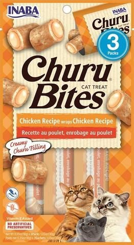 Inaba Churu Bites Chicken Wraps Cat Treat 3x30g