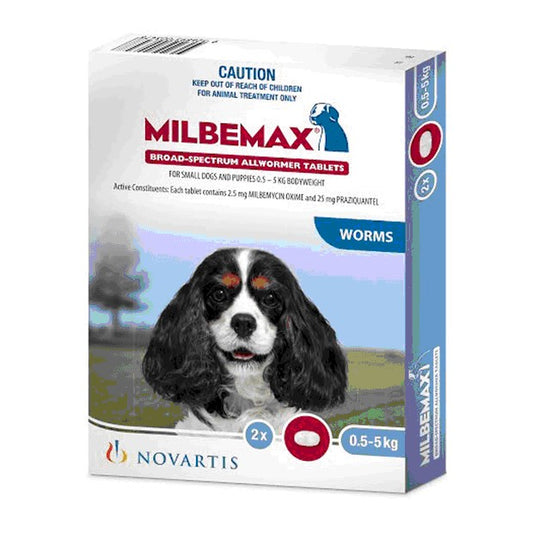 Milbemax Sml Dogs Tab 2s'