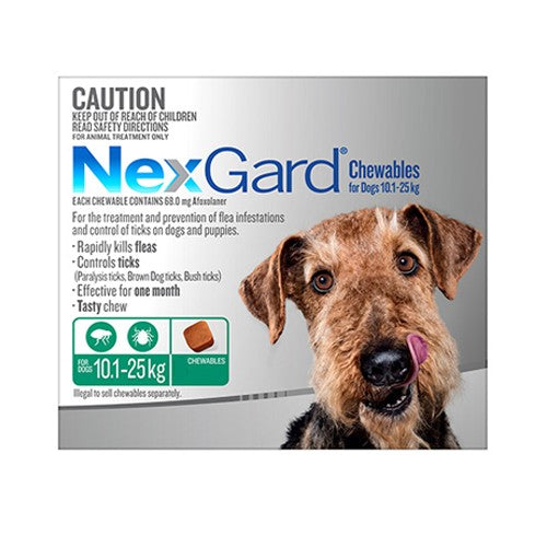 Nexgard Dogs 10.1 - 25kg 3pk