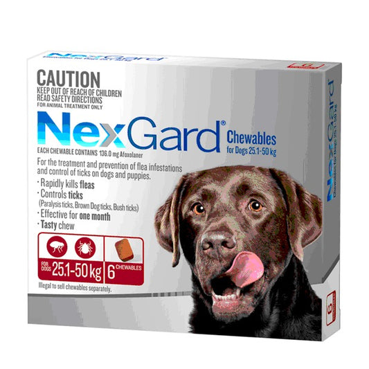 Nexgard Dogs 25.1 - 50kg 6pk