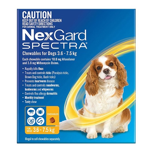 Nexgard Spectra 3.6 - 7.5 Kg 3pack
