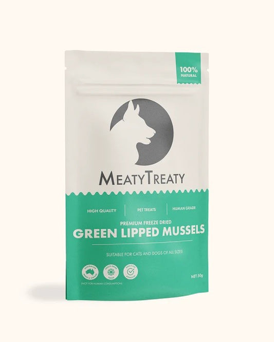 Meaty Treaty Green Lipped Mussels 50g