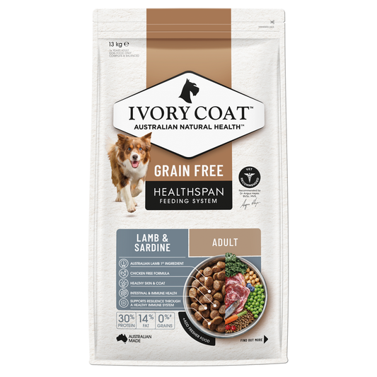 Ivory Coat Adult Grain Free Lamb And Sardine 13kg