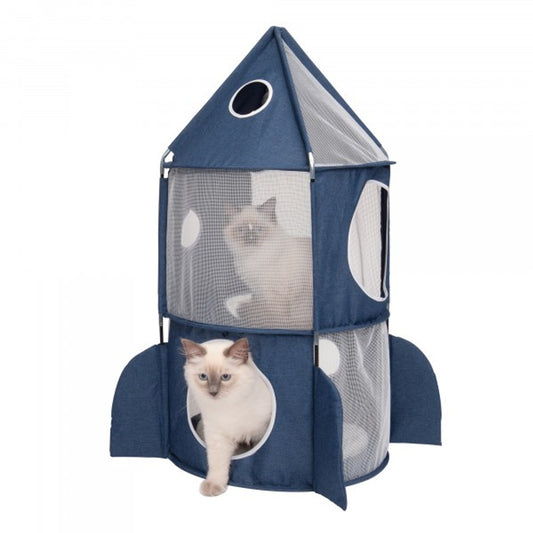 Vesper Rocket Cat Home Blue
