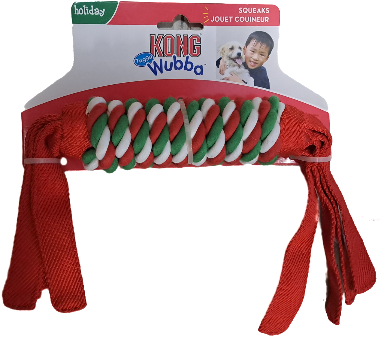 KONG Xmas Tugga Wubba Lge Pets Unleashed