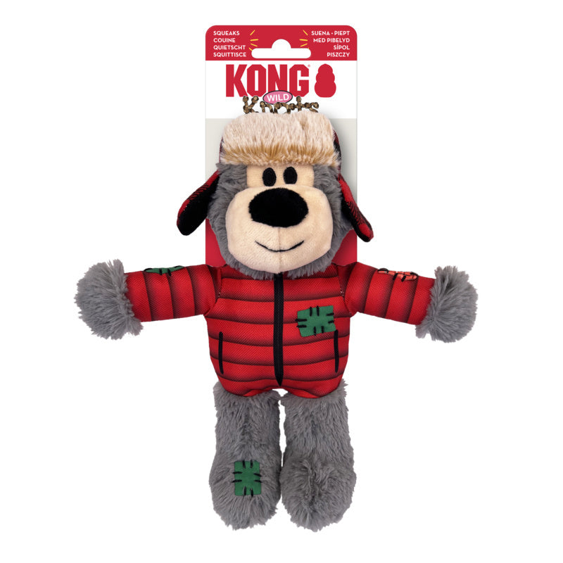 KONG Holiday Wild Knots Bear Assorted Med/Lrg