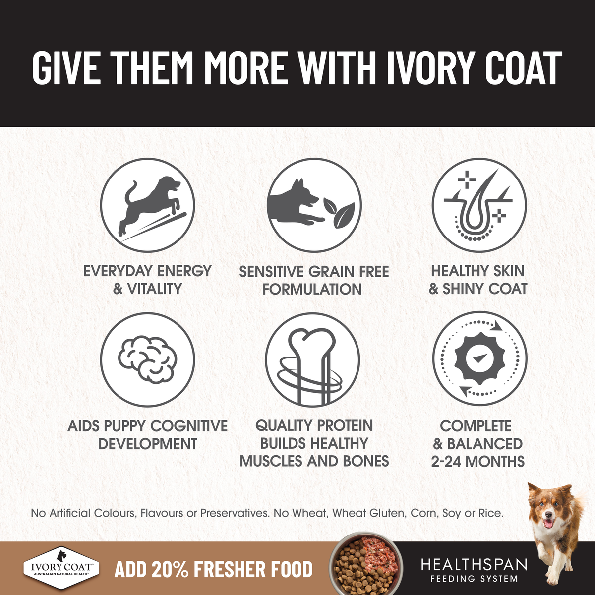Ivory Coat Puppy Grain Free Chicken 2kg