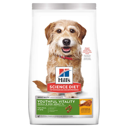 Hills Science Diet Adult 7+ Senior Vitality Small & Mini Dog 1.58kg 