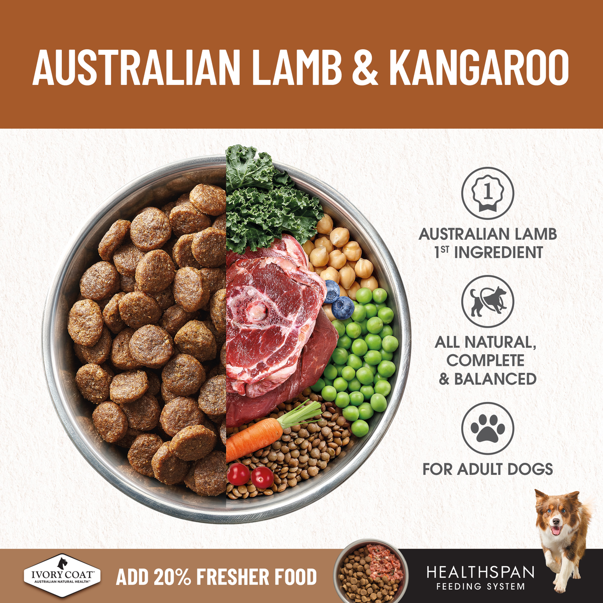 Ivory Coat Ault Grain Free Lamb & Roo 13kg