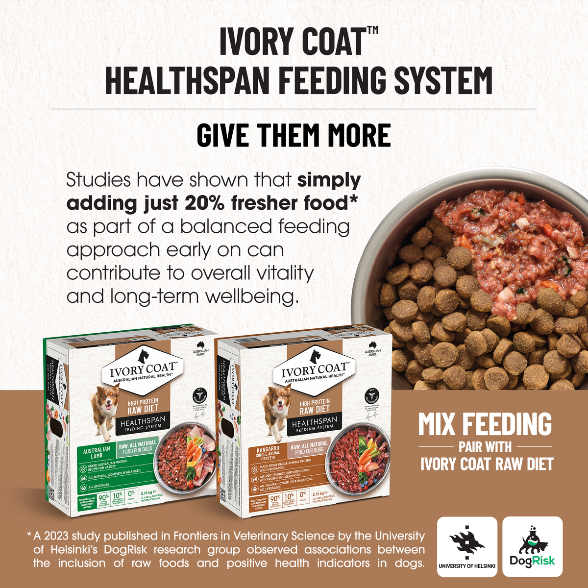Ivory Coat Ault Grain Free Lamb & Roo 13kg