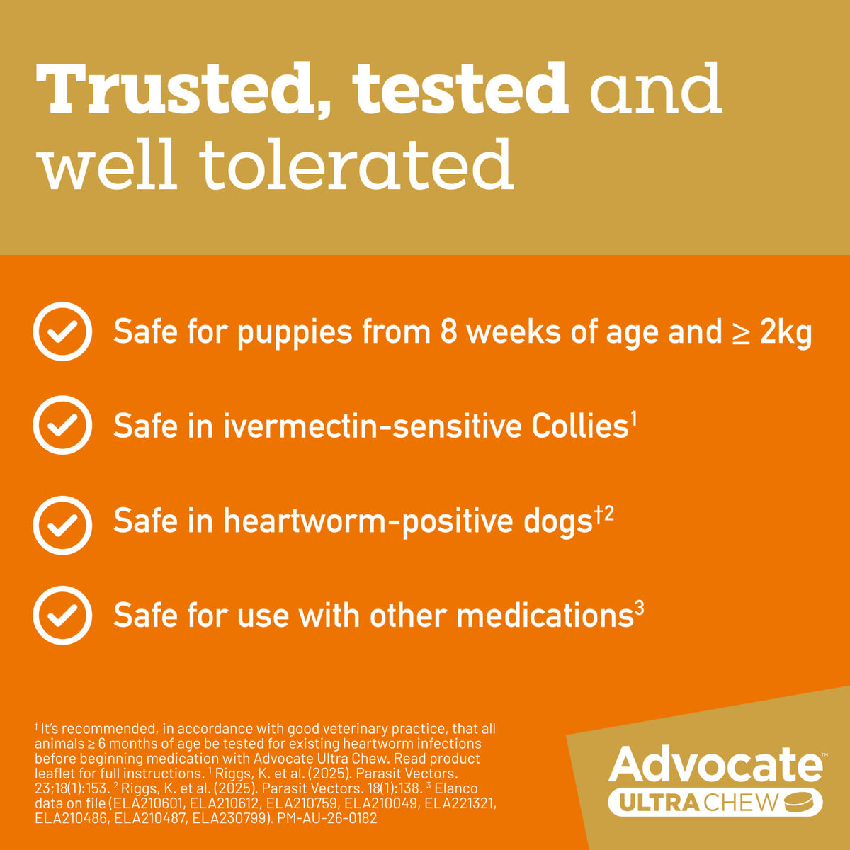 Advocate Ultra Chew For Dogs 5.6-11kg 3 Pack