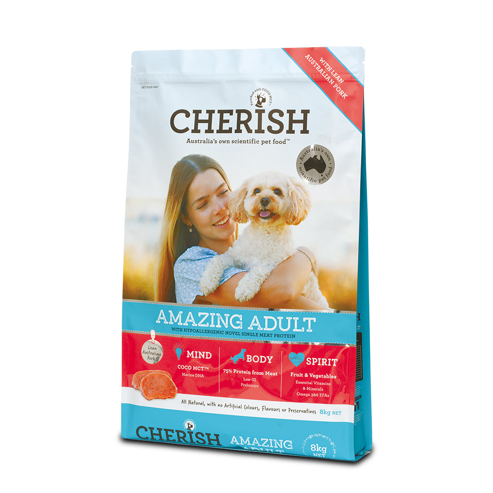 Cherish Dog Amazing Adult Pork 8kg