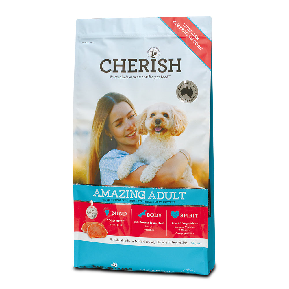 Cherish Dog Amazing Adult Pork 15kg