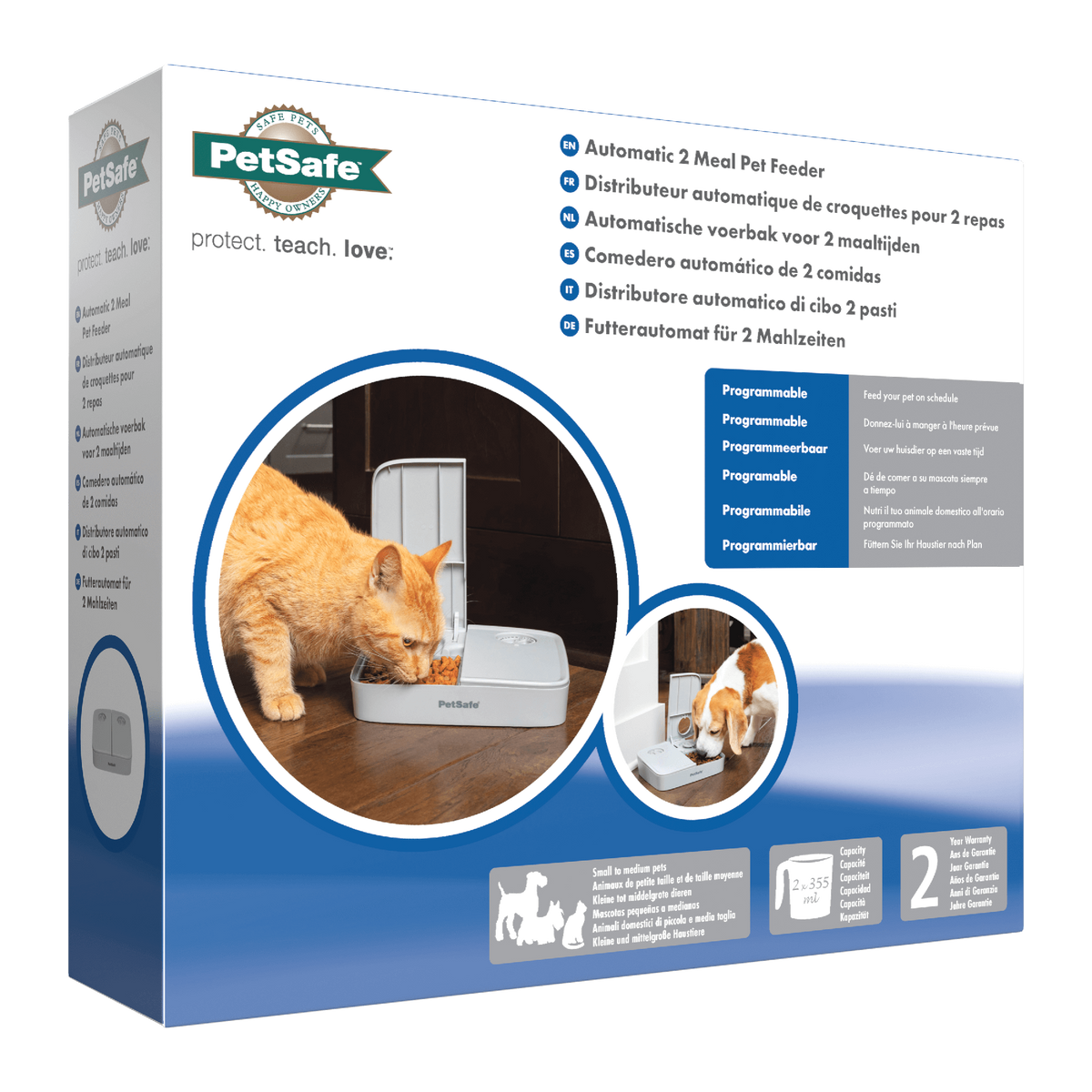 Automatic 2 Meal Pet Feeder