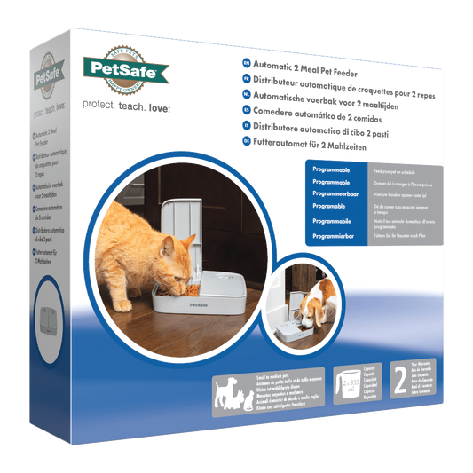 Automatic 2 Meal Pet Feeder