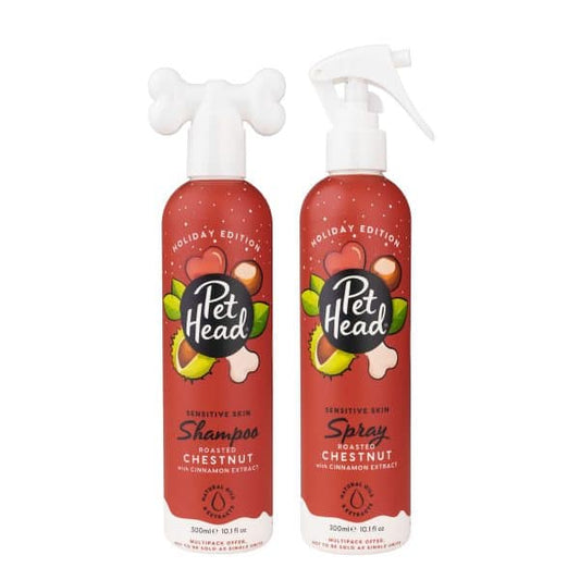 Pet Head Festive Roasted Chestnut Shampoo and Spray Pack