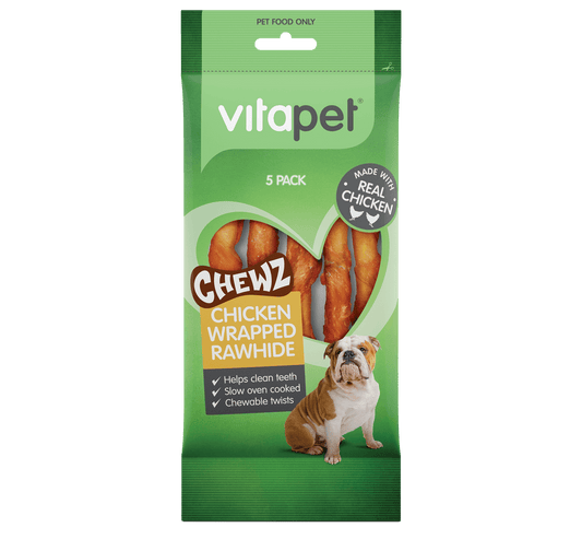 Vitapet Chicken Wrapped Rawhide Twists 5p