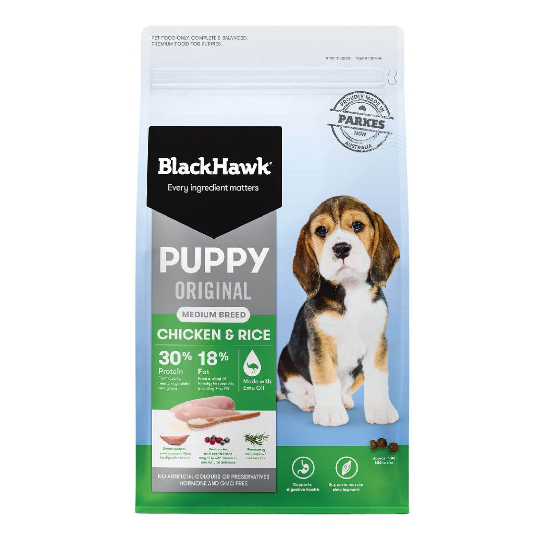 Black Hawk Puppy Medium Breed Chicken & Rice 10kg