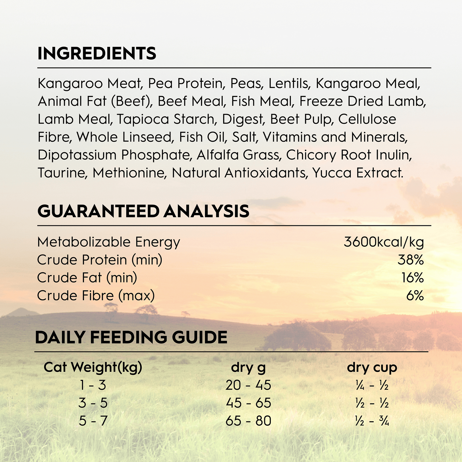 Trilogy Adult Dry Cat Food Kangaroo 1.8Kg