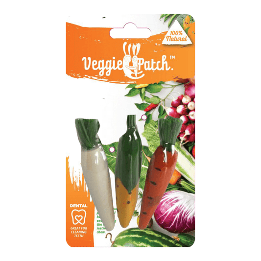 Nibblers Veggie Carrot & Corn Toys 3pk
