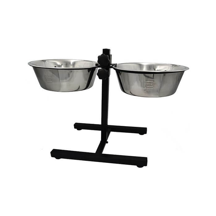 ZEEZ ADJUSTABLE DOUBLE DINER 2 x 1.80Litre BOWLS