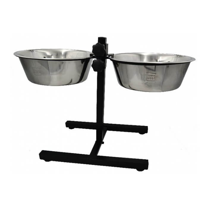 ZEEZ ADJUSTABLE DOUBLE DINER 2 x 2.8Litre BOWLS