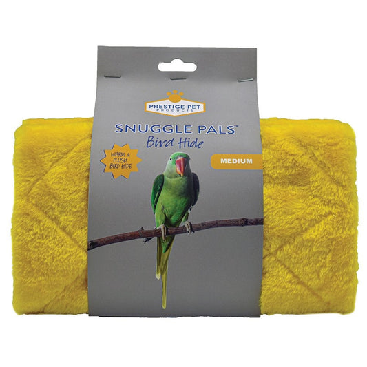 Prestige Pet Snuggle Pals Bird Hide Medium Yellow 15Hx13Wx24D