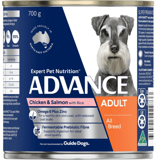 Advance Adult All Breed Chicken and Salmon Can 700g