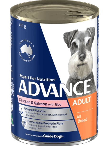 Advance Adult all Breed Chicken and Salmon Can 410g