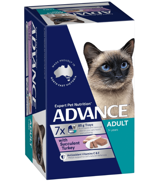 Advance Cat Adult Turkey Trays 7 Pack
