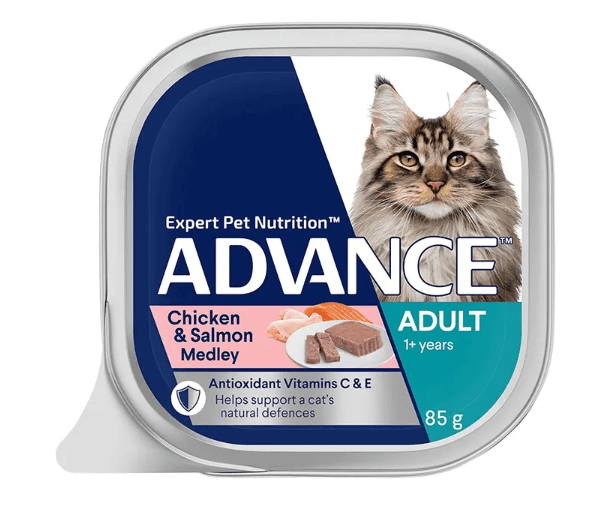 Advance Adult Cat Chicken & Salmon Tray 85g