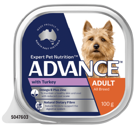 Advance Dog Adult Turkey Tray Single 100g