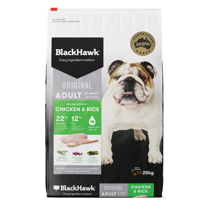 Black Hawk Adult Dog Chicken & Rice 20kg